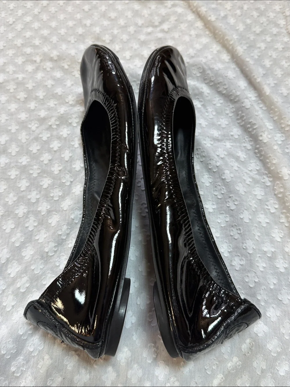 Tory Burch Eddie patent leather ballet flats size 9